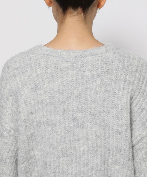 mysty woman（ミスティウーマン）の「ラウンドネックショートプルオーバー　989417（ニット/セーター・レディース・ライトグレー/チャコールグレー/ブルー/ピンク・FREE）」の16枚目の写真