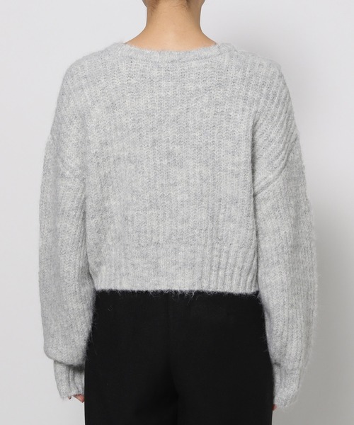 mysty woman（ミスティウーマン）の「ラウンドネックショートプルオーバー　989417（ニット/セーター・レディース・ライトグレー/チャコールグレー/ブルー/ピンク・FREE）」の15枚目の写真