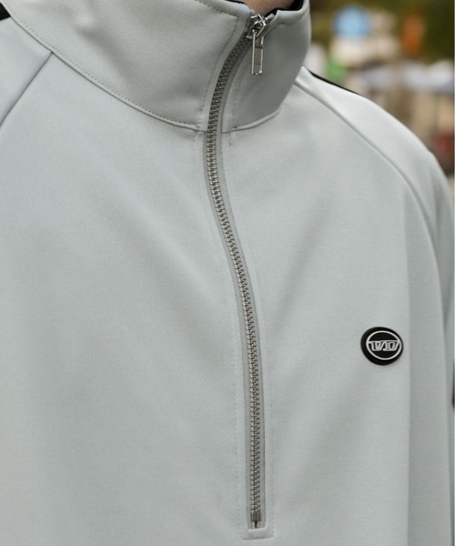 UNCORD（アンコード）の「【UNCORD】half zip track jaket/オーバーサイズ サイドライン ハーフジップ トラックジャケット ハーフジップ スウェット（スウェット・メンズ・オフホワイト/ブラック/グレー/ネイビー・X-LARGE/MEDIUM/LARGE）」の11枚目の写真