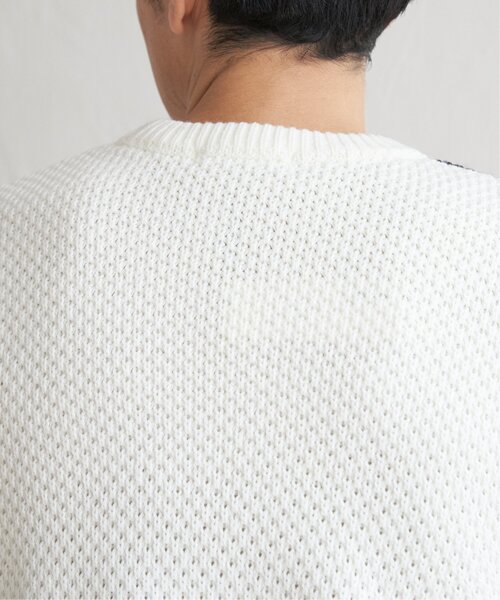 ikka(イッカ)の「【おっさんずラブ着用商品】ブロックスジャガードニット(ニット/セーター・メンズ・ネイビー/グレー/オフホワイト・L/M/S/XL)」の19枚目の写真