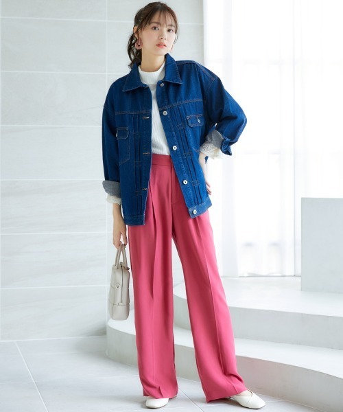 miclat(ミクラ)の「大きいサイズ ワイドパンツ miclat(その他パンツ・レディース・ネイビー/レッド・5L/LL/3L/L/4L)」の5枚目の写真