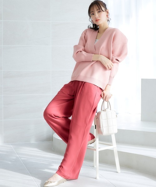 miclat(ミクラ)の「大きいサイズ ワイドパンツ miclat(その他パンツ・レディース・ネイビー/レッド・5L/LL/3L/L/4L)」の7枚目の写真