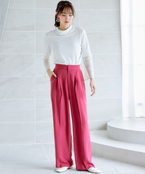 miclat(ミクラ)の「大きいサイズ ワイドパンツ miclat(その他パンツ・レディース・ネイビー/レッド・5L/LL/3L/L/4L)」の13枚目の写真