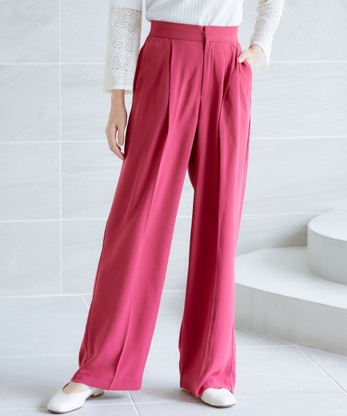 miclat(ミクラ)の「大きいサイズ ワイドパンツ miclat(その他パンツ・レディース・ネイビー/レッド・5L/LL/3L/L/4L)」の15枚目の写真