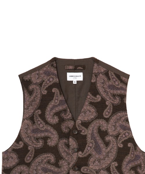 AMERICAN RAG CIE（アメリカンラグシー）の「ウールジャカードベスト（ベスト・メンズ・ブラック/ブラウン・M/L）」の5枚目の写真
