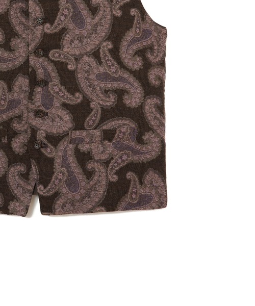 AMERICAN RAG CIE（アメリカンラグシー）の「ウールジャカードベスト（ベスト・メンズ・ブラック/ブラウン・M/L）」の6枚目の写真