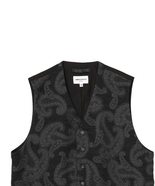 AMERICAN RAG CIE（アメリカンラグシー）の「ウールジャカードベスト（ベスト・メンズ・ブラック/ブラウン・M/L）」の10枚目の写真