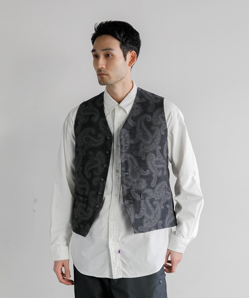 AMERICAN RAG CIE（アメリカンラグシー）の「ウールジャカードベスト（ベスト・メンズ・ブラック/ブラウン・M/L）」の17枚目の写真