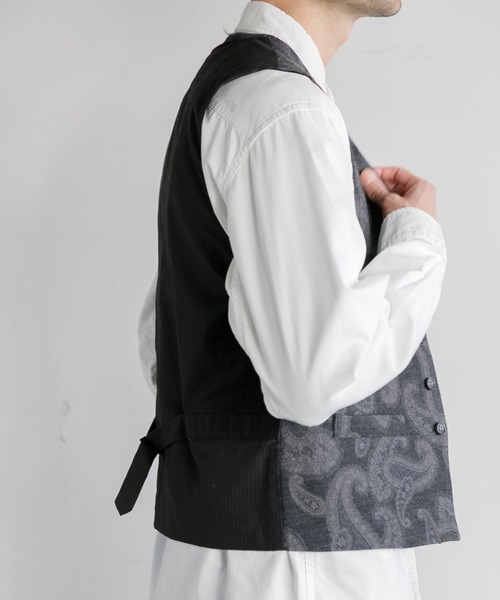 AMERICAN RAG CIE（アメリカンラグシー）の「ウールジャカードベスト（ベスト・メンズ・ブラック/ブラウン・M/L）」の19枚目の写真