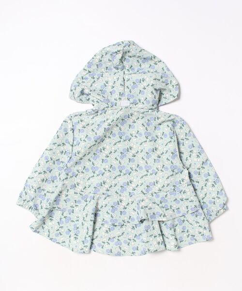 Lycee mine(リセマイン)の「【撥水加工】バックフリルAラインエブリデイマウンテンパーカ(収納袋付き)(ブルゾン・キッズ・エメラルド/ライトブルー/ライラック/ブラック/ピンク/ミント/ライトベージュ/アイボリー・130cm/100cm/120cm/150cm/140cm/110cm)」の9枚目の写真