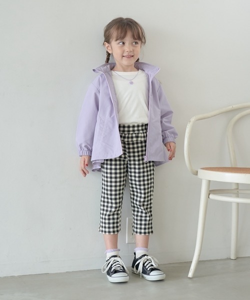 Lycee mine(リセマイン)の「【撥水加工】バックフリルAラインエブリデイマウンテンパーカ(収納袋付き)(ブルゾン・キッズ・エメラルド/ライトブルー/ライラック/ブラック/ピンク/ミント/ライトベージュ/アイボリー・130cm/100cm/120cm/150cm/140cm/110cm)」の21枚目の写真