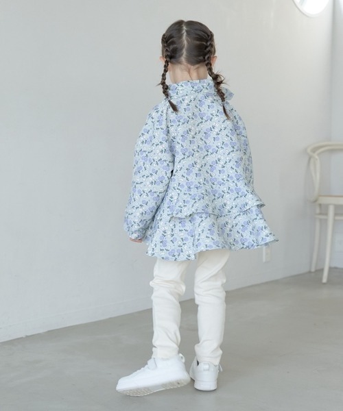 Lycee mine(リセマイン)の「【撥水加工】バックフリルAラインエブリデイマウンテンパーカ(収納袋付き)(ブルゾン・キッズ・エメラルド/ライトブルー/ライラック/ブラック/ピンク/ミント/ライトベージュ/アイボリー・130cm/100cm/120cm/150cm/140cm/110cm)」の19枚目の写真