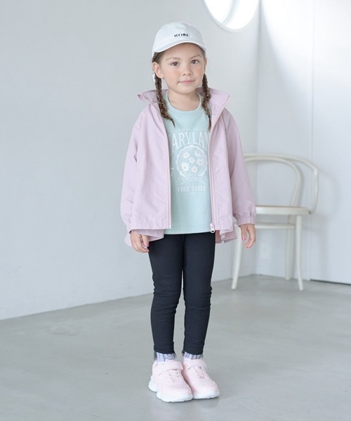 Lycee mine(リセマイン)の「【撥水加工】バックフリルAラインエブリデイマウンテンパーカ(収納袋付き)(ブルゾン・キッズ・エメラルド/ライトブルー/ライラック/ブラック/ピンク/ミント/ライトベージュ/アイボリー・130cm/100cm/120cm/150cm/140cm/110cm)」の22枚目の写真