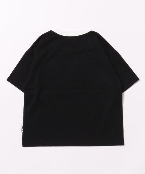 FILA（フィラ）の「FILA/フィラ　リンガーBIG半袖Tシャツ（Tシャツ/カットソー・キッズ・レッド/ブラック/オフホワイト・130/120/110）」の4枚目の写真