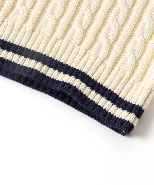 apres les cours（アプレレクール）の「【フォーマル対応】ラインニットベスト_ウォッシャブル（スーツベスト・キッズ・アイボリー・100/130/110/120/90）」の9枚目の写真