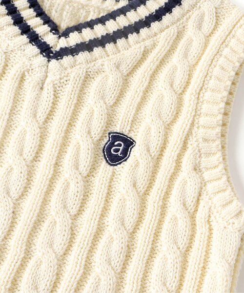 apres les cours（アプレレクール）の「【フォーマル対応】ラインニットベスト_ウォッシャブル（スーツベスト・キッズ・アイボリー・100/130/110/120/90）」の16枚目の写真