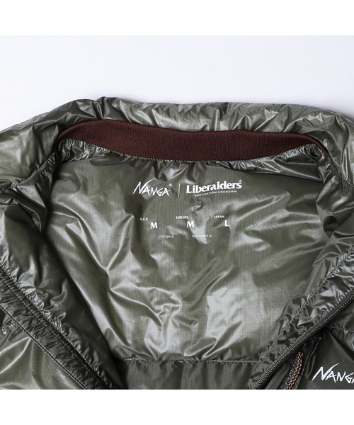 Liberaiders NANGA X LIBERAIDERS RIPSTOP NYLON DOWN JACKET（リベレイダース ナンガ X リベレイダース リップストップ ナイロン ダウンジャケット）（ダウンジャケット/コート）｜Liberaiders（リベレイダース）
