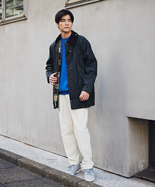 EDIFICE（エディフィス）の「コットン/カシミヤ スムースニット モックネック（ニット/セーター・メンズ・ピンク/ブルー系その他/ライトグレー/ブラック/ブラウン・MEDIUM/LARGE/SMALL）」の15枚目の写真