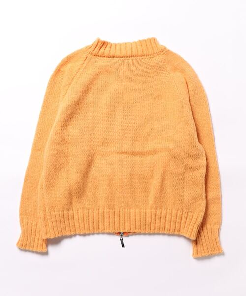 Miscere(ミスケーレ)の「☆ ダブルジップニットカーデ AS-0114T(ニット/セーター・レディース・オフホワイト/グレー/オレンジ・FREE)」の4枚目の写真