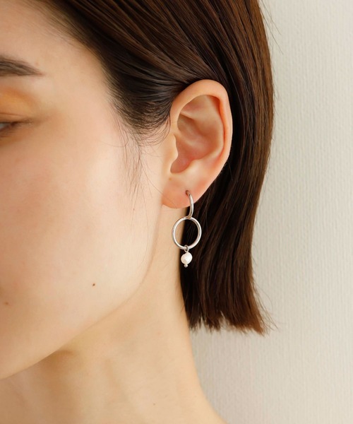 JewCas（ジュアキャス）の「ノットアレ【金属アレルギー対応】 淡水パールpearlピアス[NOA0076]（ピアス（両耳用）・レディース・シルバー/ゴールド・FREE）」の17枚目の写真