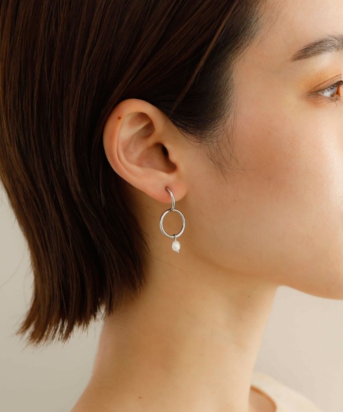 JewCas（ジュアキャス）の「ノットアレ【金属アレルギー対応】 淡水パールpearlピアス[NOA0076]（ピアス（両耳用）・レディース・シルバー/ゴールド・FREE）」の19枚目の写真