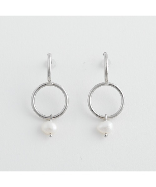 JewCas（ジュアキャス）の「ノットアレ【金属アレルギー対応】 淡水パールpearlピアス[NOA0076]（ピアス（両耳用）・レディース・シルバー/ゴールド・FREE）」の12枚目の写真