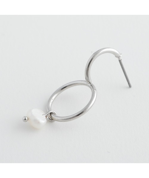 JewCas（ジュアキャス）の「ノットアレ【金属アレルギー対応】 淡水パールpearlピアス[NOA0076]（ピアス（両耳用）・レディース・シルバー/ゴールド・FREE）」の13枚目の写真