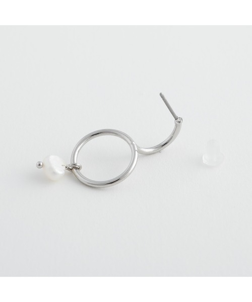 JewCas（ジュアキャス）の「ノットアレ【金属アレルギー対応】 淡水パールpearlピアス[NOA0076]（ピアス（両耳用）・レディース・シルバー/ゴールド・FREE）」の15枚目の写真