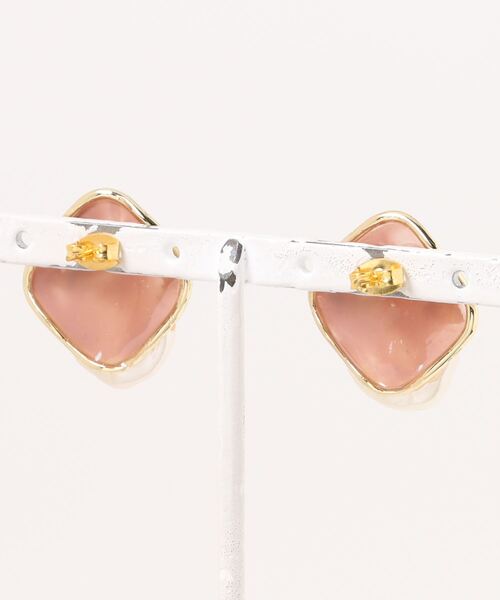 tone(トーン)の「【S.coeuf】【S.coeuf】ピアス スクエア×1粒のコインパール(MA)(ピアス(両耳用)・レディース・ピンクベージュ・FREE)」の4枚目の写真