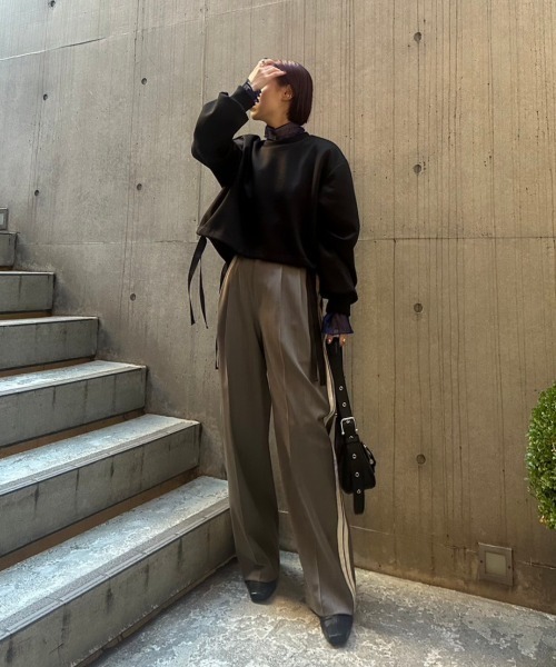 tシャツ Tシャツ ショートボリュームプルオーバー / Short Volume Pullover レディース OUTLET SALEトップス《異素材コンビボリューム袖プルオーバー 全5色 2サイズ》 レディース リブトップス Tシャツ 異素材 ストレッチ  ボリュームスリーブ ⁄⁄10⁄⁄ | maviru by KiraKiraShop