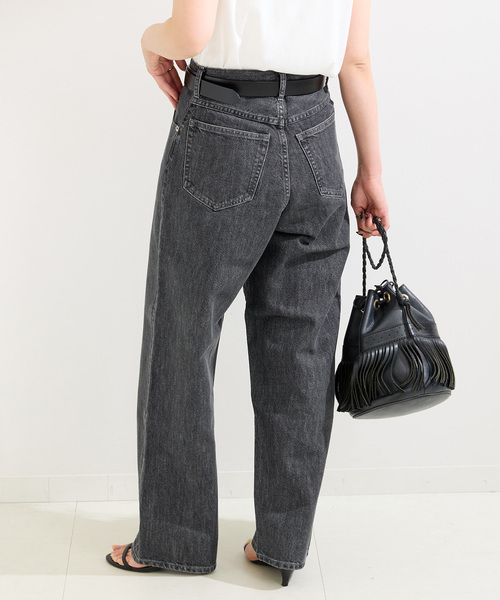 B.C STOCK（ベーセーストック）の「ミッドライズカーブ5ポケット JEAN（デニムパンツ・レディース・ブラック/ブルー/ホワイト・MEDIUM/SMALL）」の11枚目の写真