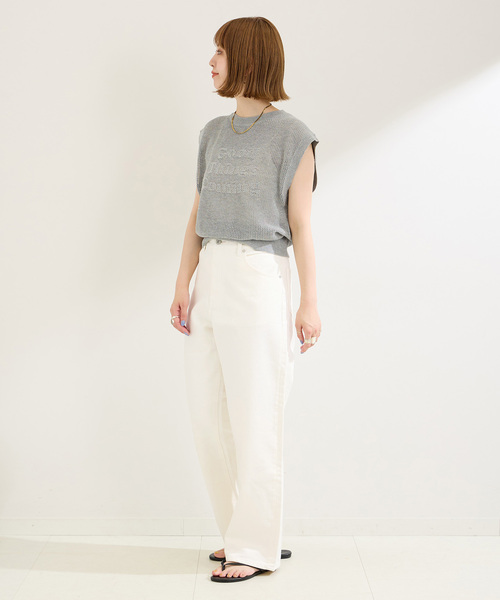 B.C STOCK（ベーセーストック）の「ミッドライズカーブ5ポケット JEAN（デニムパンツ・レディース・ブラック/ブルー/ホワイト・MEDIUM/SMALL）」の20枚目の写真