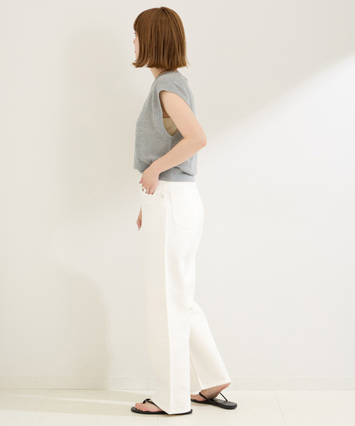 B.C STOCK（ベーセーストック）の「ミッドライズカーブ5ポケット JEAN（デニムパンツ・レディース・ブラック/ブルー/ホワイト・MEDIUM/SMALL）」の21枚目の写真