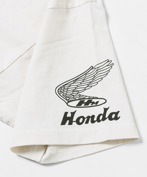 GYPSY&SONS（ジプシーアンドサンズ）の「HONDA×GS BAGGY  TEE(CT100)　ホンダコラボジーエスバギーティーシーティーヒャク（Tシャツ/カットソー・メンズ・ブラック/アイボリー・LARGE/MEDIUM）」の6枚目の写真