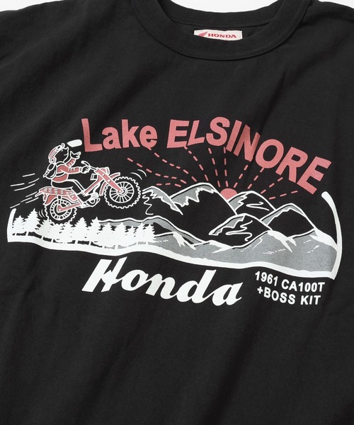 GYPSY&SONS（ジプシーアンドサンズ）の「HONDA×GS BAGGY  TEE(CT100)　ホンダコラボジーエスバギーティーシーティーヒャク（Tシャツ/カットソー・メンズ・ブラック/アイボリー・LARGE/MEDIUM）」の5枚目の写真