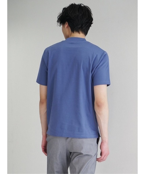 TAKA-Q(タカキュー)の「Tシャツ メンズ 半袖 ストレッチ 綿 コットン 無地 クルーネック ドレスT(Tシャツ/カットソー・メンズ・ブルー/ブラウン/ライトグレー/ブラック/グリーン/ホワイト・X-LARGE/LARGE/MEDIUM)」の8枚目の写真