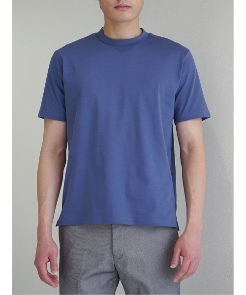 TAKA-Q(タカキュー)の「Tシャツ メンズ 半袖 ストレッチ 綿 コットン 無地 クルーネック ドレスT(Tシャツ/カットソー・メンズ・ブルー/ブラウン/ライトグレー/ブラック/グリーン/ホワイト・X-LARGE/LARGE/MEDIUM)」の11枚目の写真