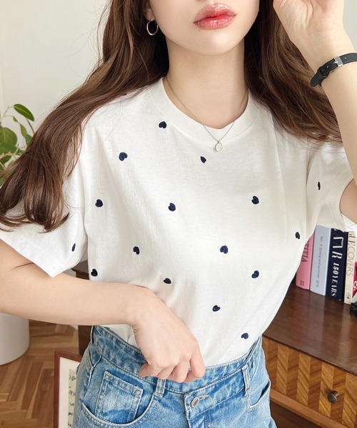 ‼️ami ハート刺繍 半袖Tシャツ 2色セット ami ハート刺繍 半袖Tシャツ 2色セット