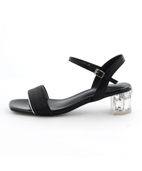 HIMIKO（ヒミコ）の「【HIMIKO】クリアビジューヒールサンダル/641233（サンダル・レディース・ブラック/パープル/ネイビー・24.5cm/24.0cm/23.5cm/23.0cm/22.5cm/22.0cm）」の11枚目の写真