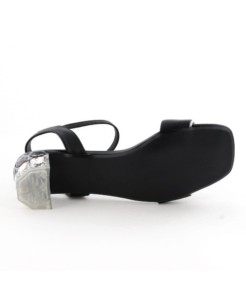 HIMIKO（ヒミコ）の「【HIMIKO】クリアビジューヒールサンダル/641233（サンダル・レディース・ブラック/パープル/ネイビー・24.5cm/24.0cm/23.5cm/23.0cm/22.5cm/22.0cm）」の15枚目の写真