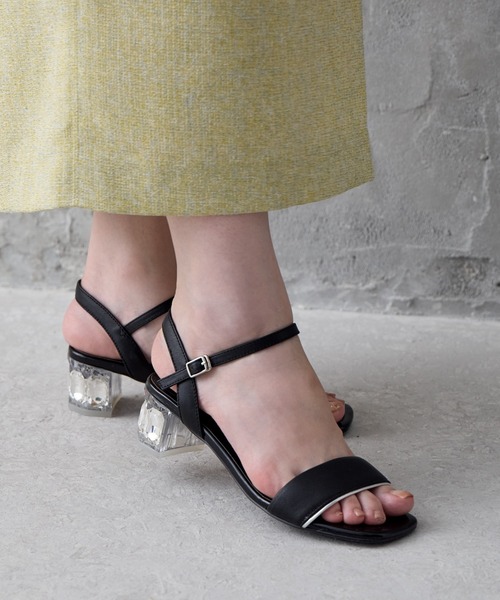 HIMIKO（ヒミコ）の「【HIMIKO】クリアビジューヒールサンダル/641233（サンダル・レディース・ブラック/パープル/ネイビー・24.5cm/24.0cm/23.5cm/23.0cm/22.5cm/22.0cm）」の18枚目の写真