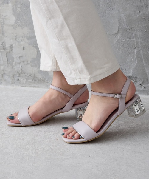 HIMIKO（ヒミコ）の「【HIMIKO】クリアビジューヒールサンダル/641233（サンダル・レディース・ブラック/パープル/ネイビー・24.5cm/24.0cm/23.5cm/23.0cm/22.5cm/22.0cm）」の22枚目の写真