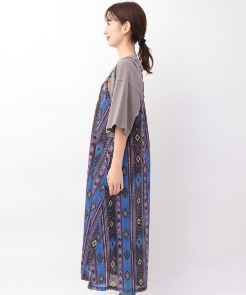 チチカカ(チチカカ)の「エスパンディキカプリントキャミソールワンピース(ワンピース・レディース・グリーン/ブルー/レッド・FREE)」の16枚目の写真