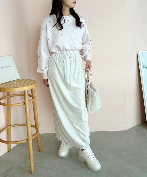 one after another NICE CLAUP（ワンアフターアナザーナイスクラップ）の「ミルキーソールボリュームスニーカー（スニーカー・レディース・ピンク/ホワイト・L/M/S/LL）」の12枚目の写真