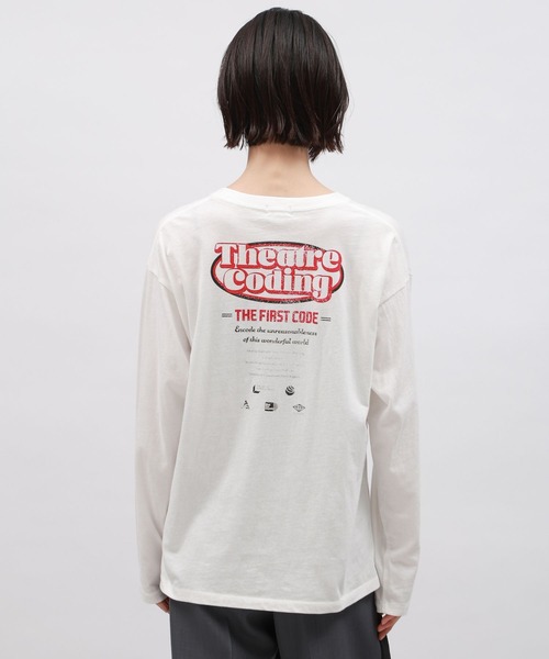 LAKOLE(ラコレ)の「オリジナルバンド長袖T / 112929(Tシャツ/カットソー・レディース・ベージュ/オフホワイト/チャコールグレー・SMALL/MEDIUM)」の5枚目の写真