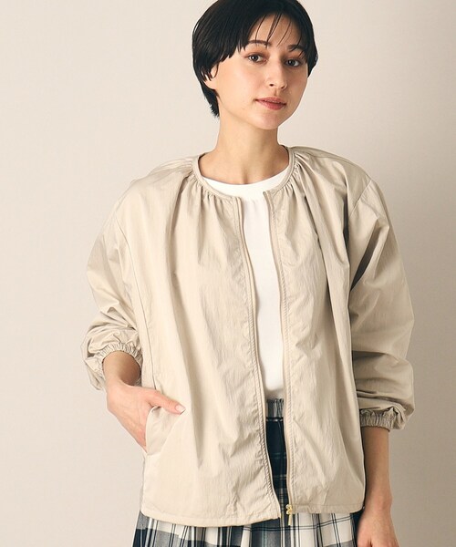 【セール】【軽羽織り】ギャザーブルゾン(S~L)(ブルゾン)|Dessin(デッサン) 【セール】【軽羽織り】ギャザーブルゾン(S~L)(ブルゾン)|Dessin(デッサン)