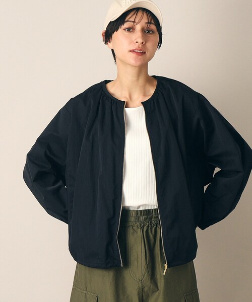 【セール】【軽羽織り】ギャザーブルゾン(S~L)(ブルゾン)|Dessin(デッサン) 【セール】【軽羽織り】ギャザーブルゾン(S~L)(ブルゾン)|Dessin(デッサン)