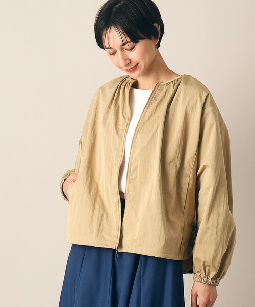 【セール】【軽羽織り】ギャザーブルゾン(S~L)(ブルゾン)|Dessin(デッサン) 【セール】【軽羽織り】ギャザーブルゾン(S~L)(ブルゾン)|Dessin(デッサン)