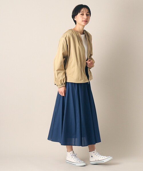 【セール】【軽羽織り】ギャザーブルゾン(S~L)(ブルゾン)|Dessin(デッサン) 【セール】【軽羽織り】ギャザーブルゾン(S~L)(ブルゾン)|Dessin(デッサン)