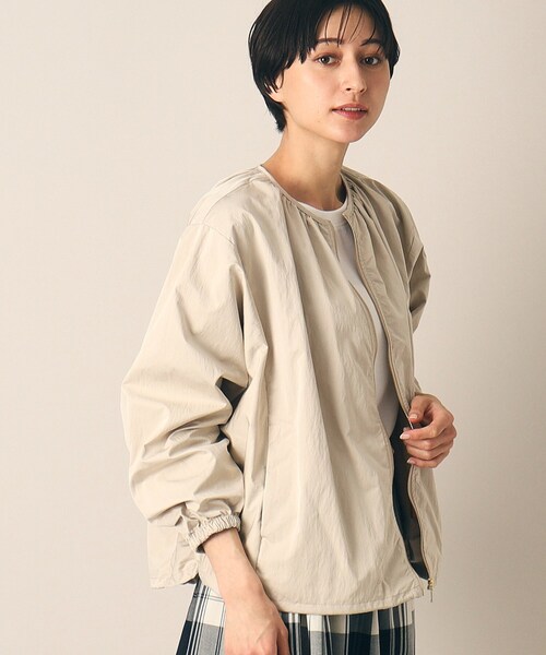 【セール】【軽羽織り】ギャザーブルゾン(S~L)(ブルゾン)|Dessin(デッサン) 【セール】【軽羽織り】ギャザーブルゾン(S~L)(ブルゾン)|Dessin(デッサン)